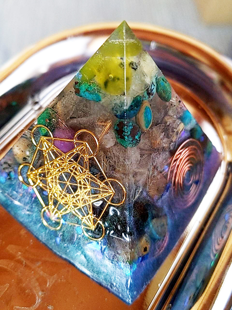 メタトロンハーモニーキューブセッションオルゴナイト制作例