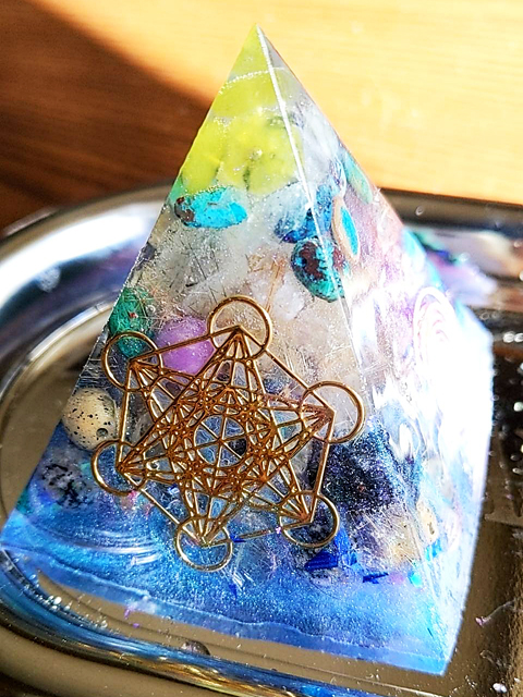 メタトロンハーモニーキューブセッションオルゴナイト制作例
